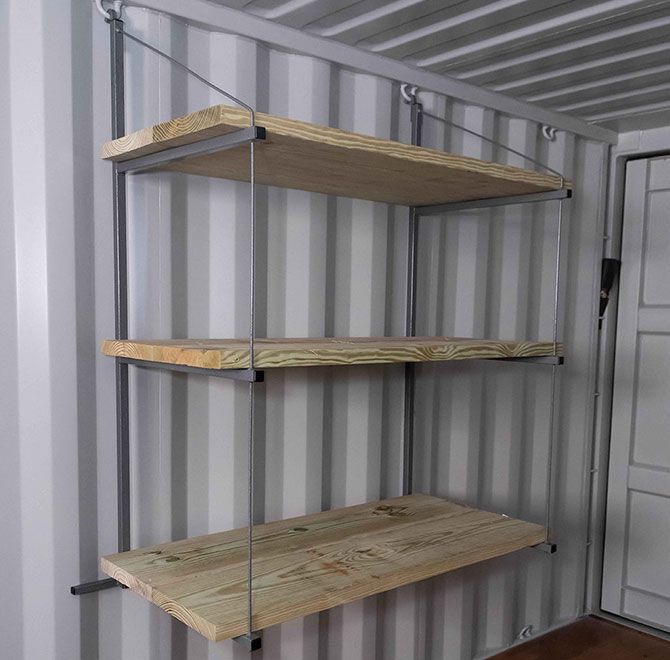 Featuring three-tier shelving upgrades for organized container interiors